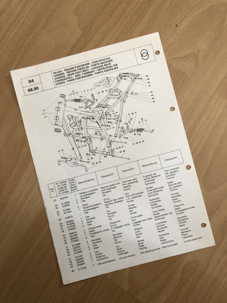 Gilera XRT Ersatzteilkatalog Teil 1