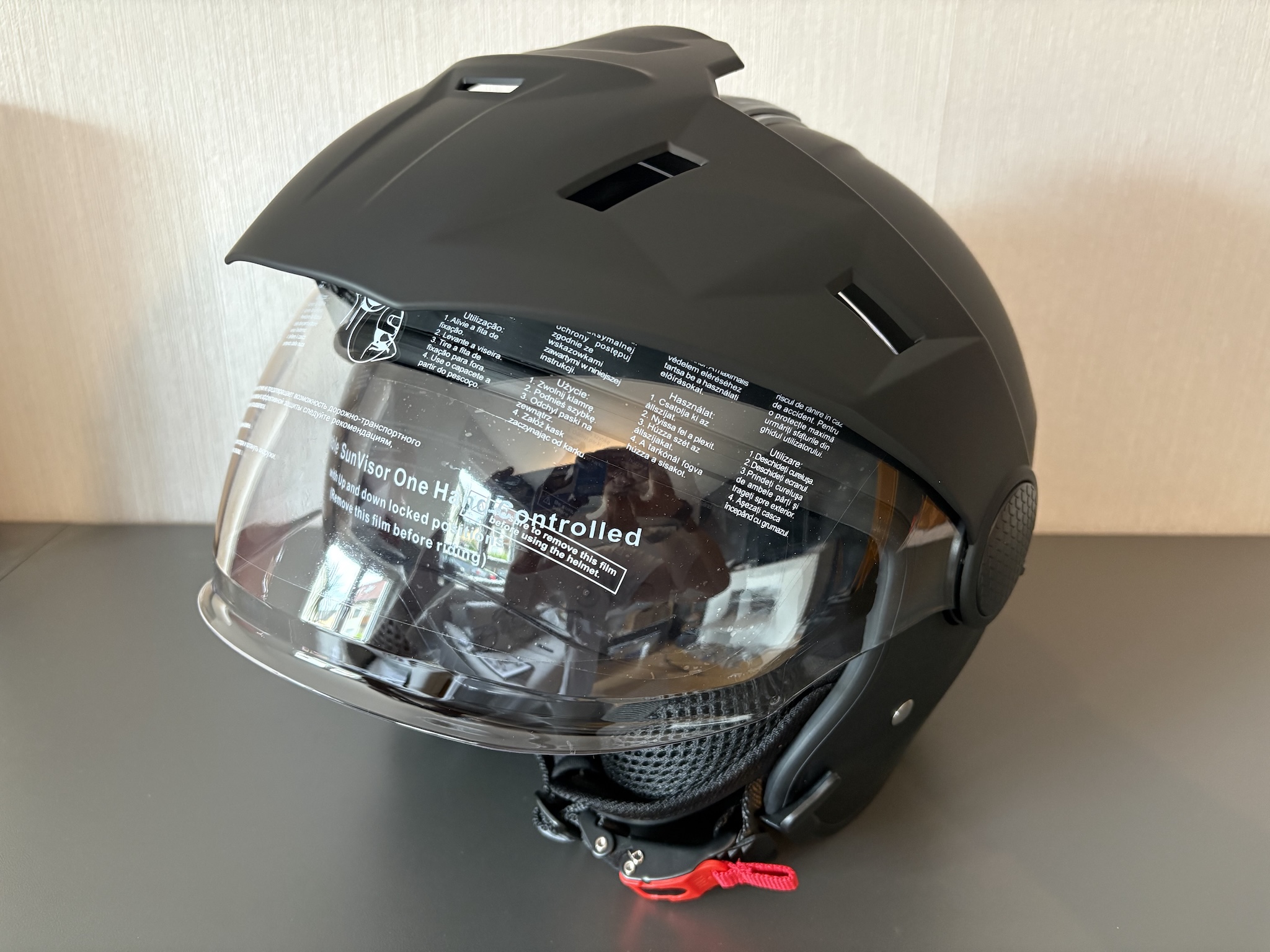 YS Helmets OF 839 Dunkelgrau