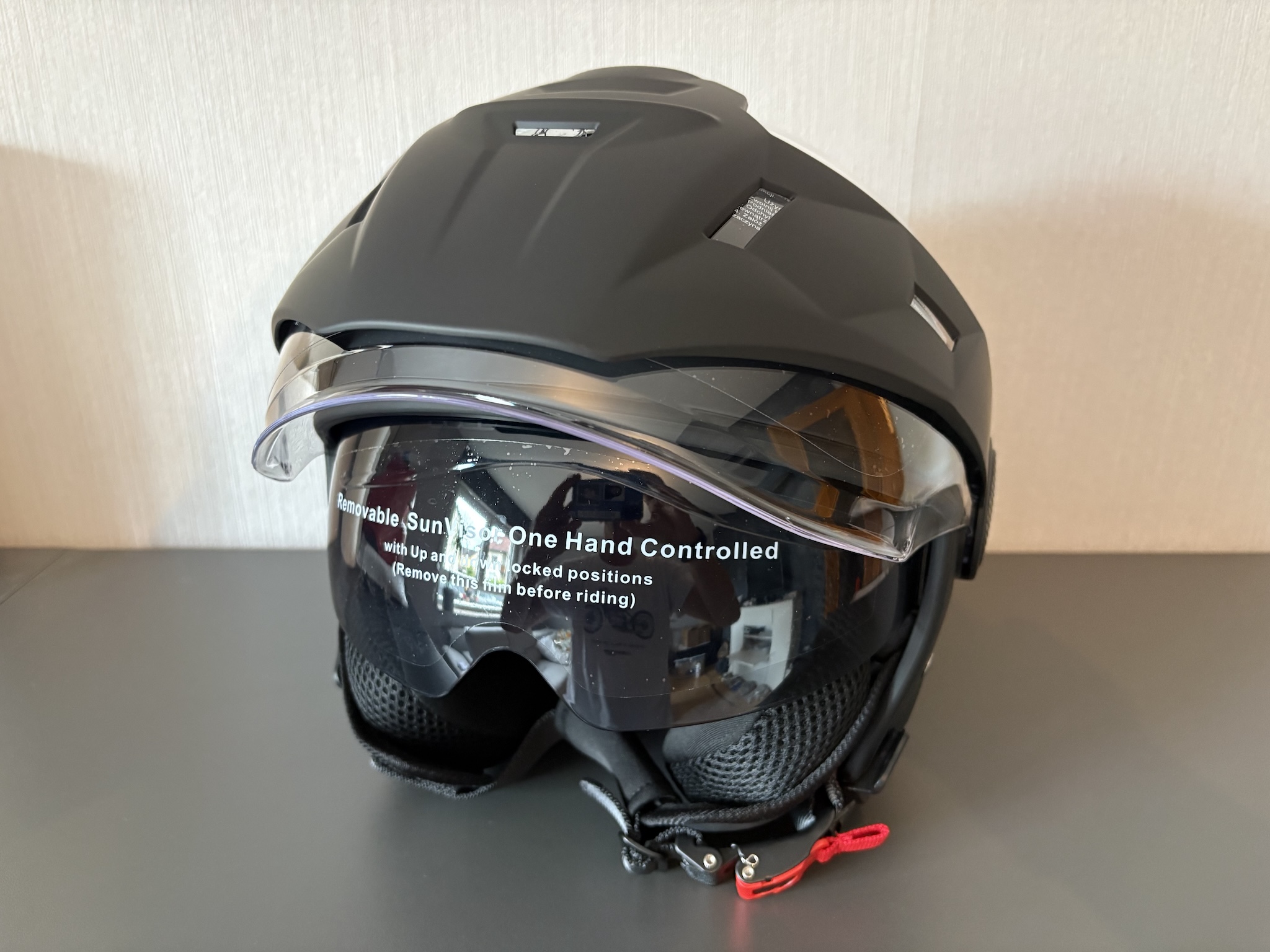 YS Helmets OF 839 Dunkelgrau